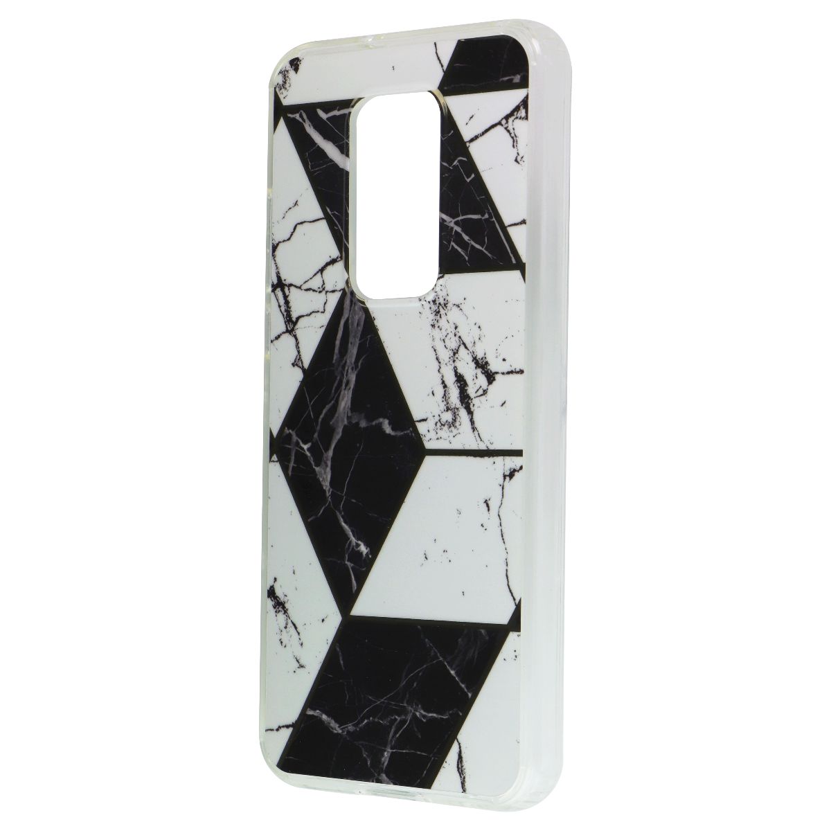 MyBat Fuse Series Case for Motorola Moto G Play 5G (2021) - White/Black Marble Cell Phone - Cases, Covers & Skins MyBat - Simple Cell Bulk Wholesale Pricing - USA Seller
