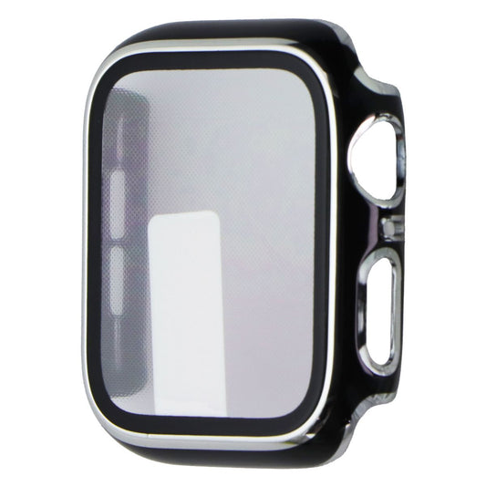 Mybat Full Coverage Case with Built in Glass for Apple Watch 44mm - Silver Smart Watch Accessories - Smart Watch Cases MyBat - Simple Cell Bulk Wholesale Pricing - USA Seller