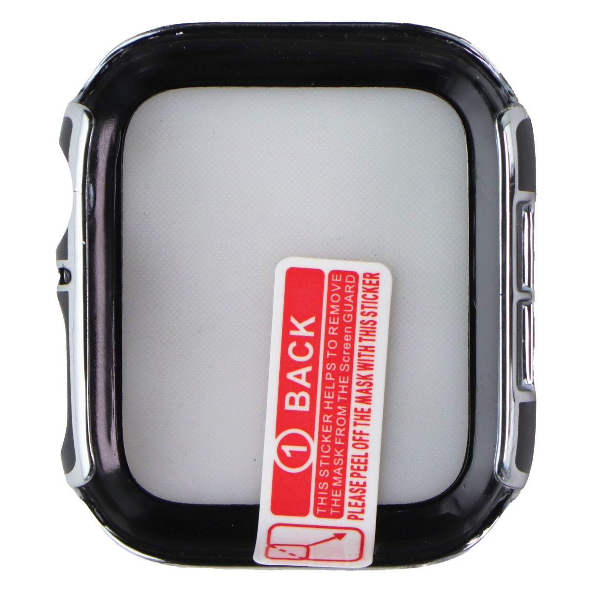 Mybat Full Coverage Case with Built in Glass for Apple Watch 44mm - Silver Smart Watch Accessories - Smart Watch Cases MyBat - Simple Cell Bulk Wholesale Pricing - USA Seller