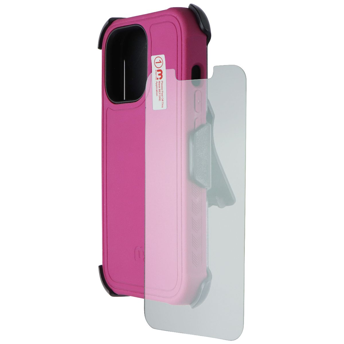 Mybat Pro Maverick Series Case + Holster for Apple iPhone 13 Pro - Plum