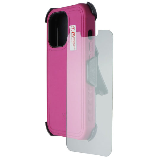 Mybat Pro Maverick Series Case + Holster for Apple iPhone 13 Pro - Plum