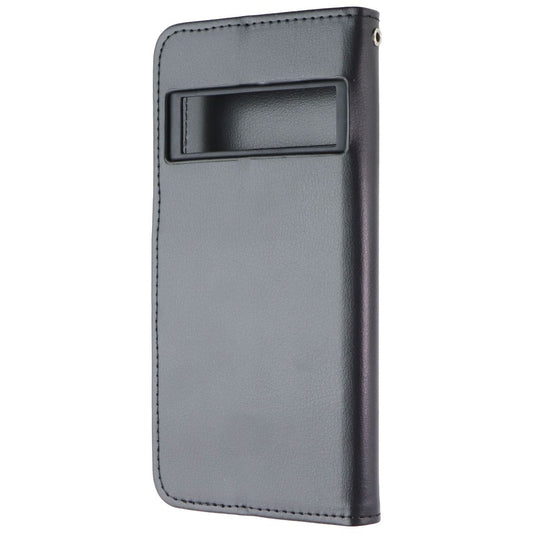 MyBat MyJacket Wallet Series Case for Google Pixel 6 Pro - Black Leather Cell Phone - Cases, Covers & Skins MyBat - Simple Cell Bulk Wholesale Pricing - USA Seller