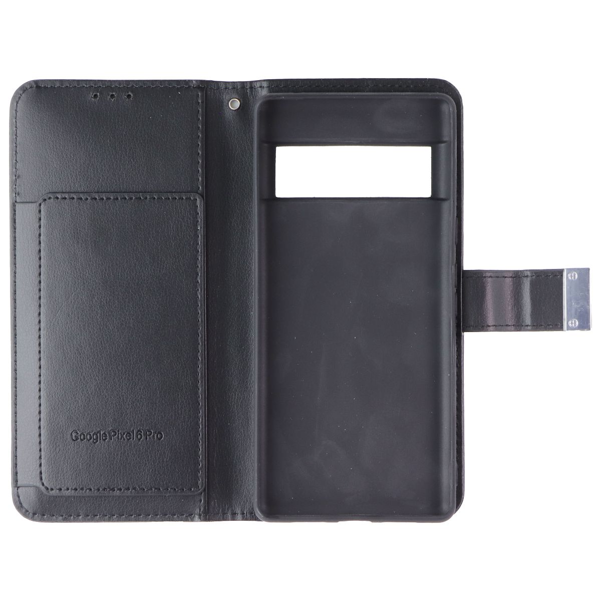 MyBat MyJacket Wallet Series Case for Google Pixel 6 Pro - Black Leather Cell Phone - Cases, Covers & Skins MyBat - Simple Cell Bulk Wholesale Pricing - USA Seller