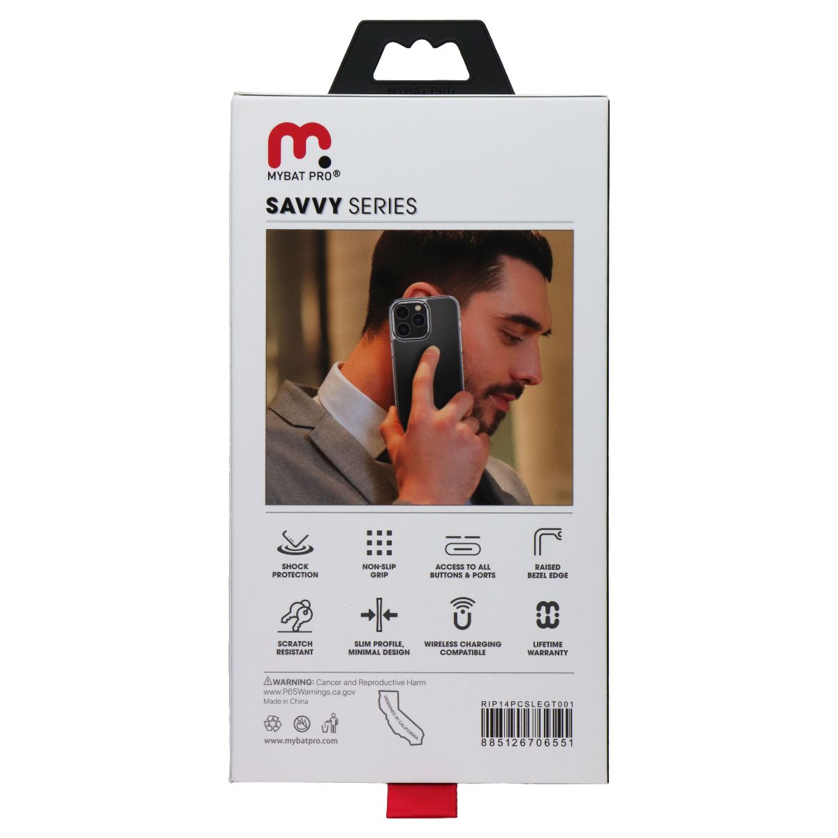 Mybat Pro Savvy Series Slim Protective Case for Apple iPhone 14 Pro - Clear Cell Phone - Cases, Covers & Skins MyBat Pro - Simple Cell Bulk Wholesale Pricing - USA Seller