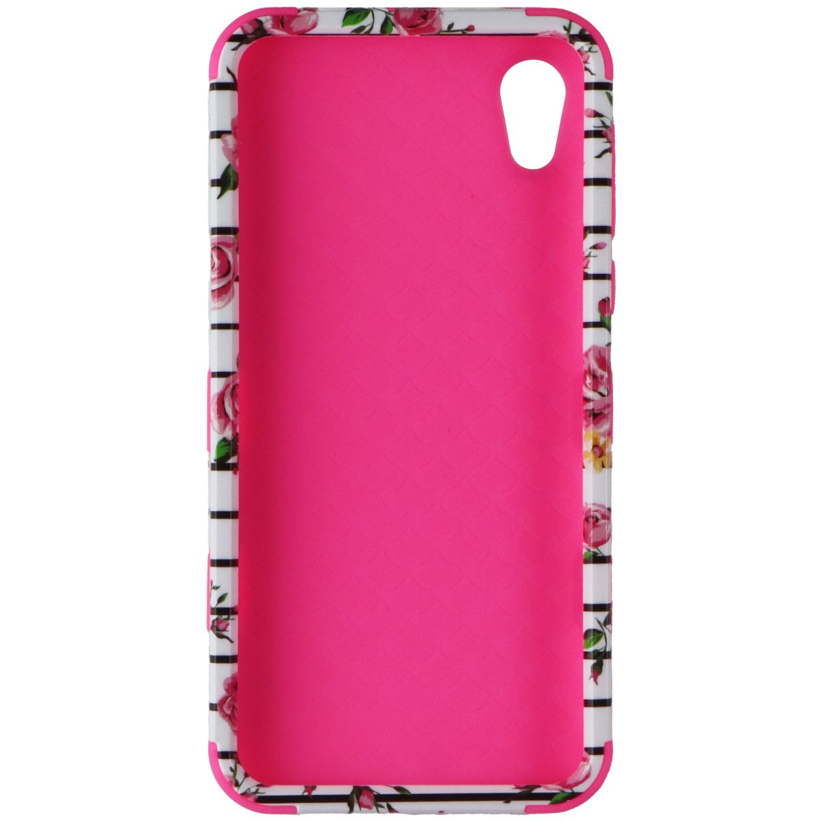 MyBat Tuff Series Dual Layer Case for Motorola Moto E6 - White/Pink/Flowers Cell Phone - Cases, Covers & Skins MyBat - Simple Cell Bulk Wholesale Pricing - USA Seller