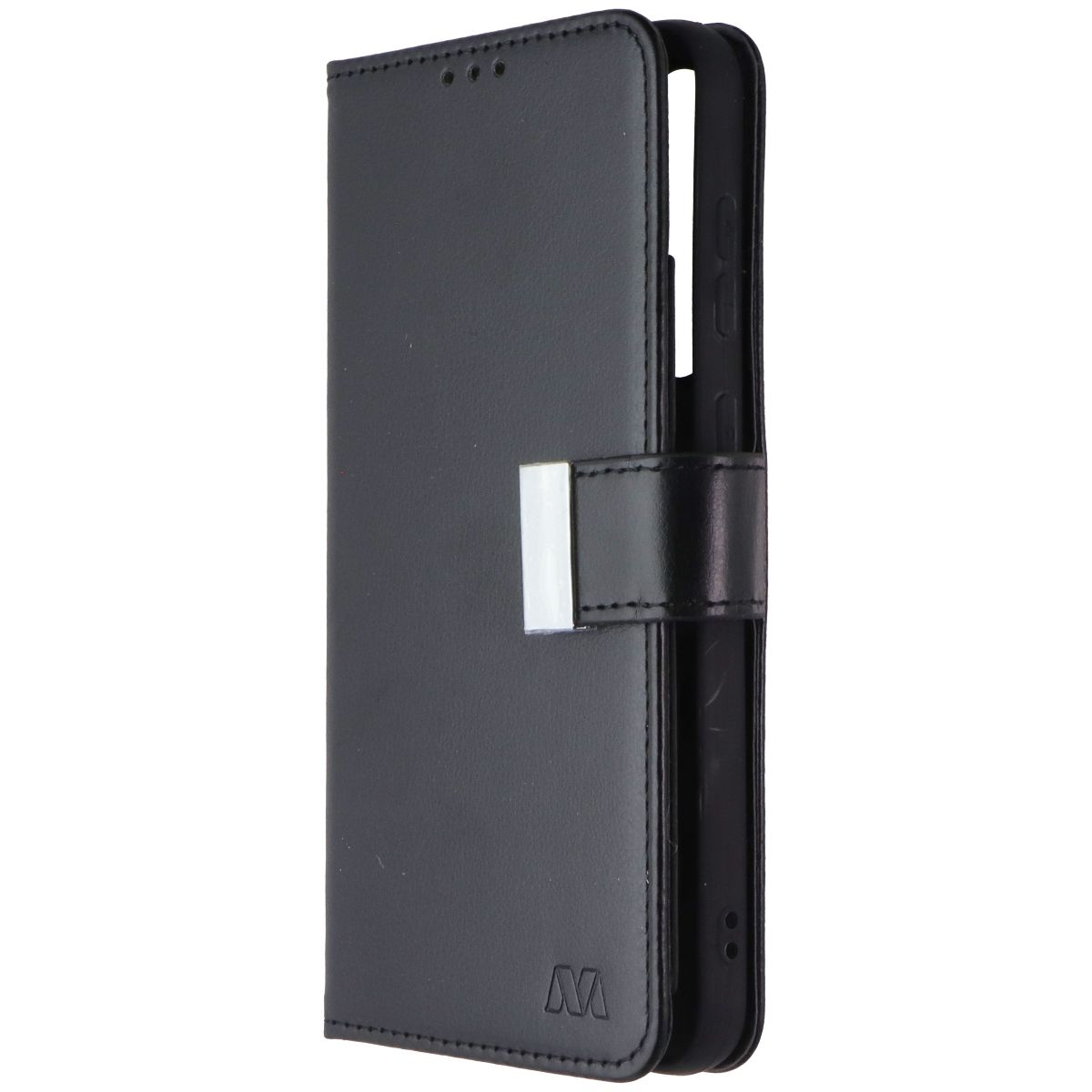 MyBat MyJacket Wallet Case for Samsung Galaxy S23+ (Plus) - Black Leather Cell Phone - Cases, Covers & Skins MyBat - Simple Cell Bulk Wholesale Pricing - USA Seller