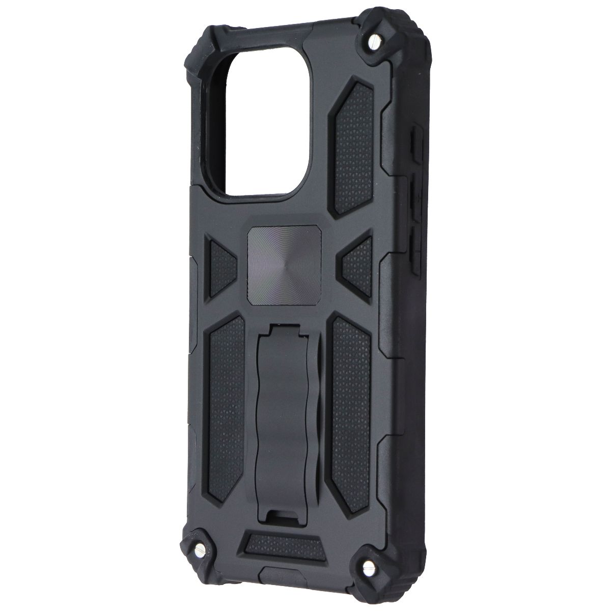 MyBat Sturdy Hybrid Series Case with Kickstand for Apple iPhone 15 Pro - Black Cell Phone - Cases, Covers & Skins MyBat - Simple Cell Bulk Wholesale Pricing - USA Seller