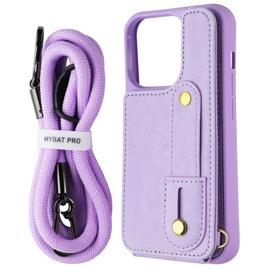 MyBat Pro Clutch Crossbody Wallet Case for Apple iPhone 15 Pro - Purple Cell Phone - Cases, Covers & Skins MyBat Pro - Simple Cell Bulk Wholesale Pricing - USA Seller