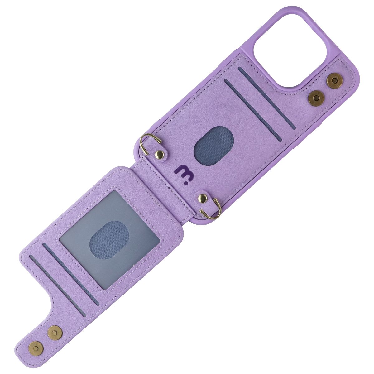 MyBat Pro Clutch Crossbody Wallet Case for Apple iPhone 15 Pro - Purple Cell Phone - Cases, Covers & Skins MyBat Pro - Simple Cell Bulk Wholesale Pricing - USA Seller
