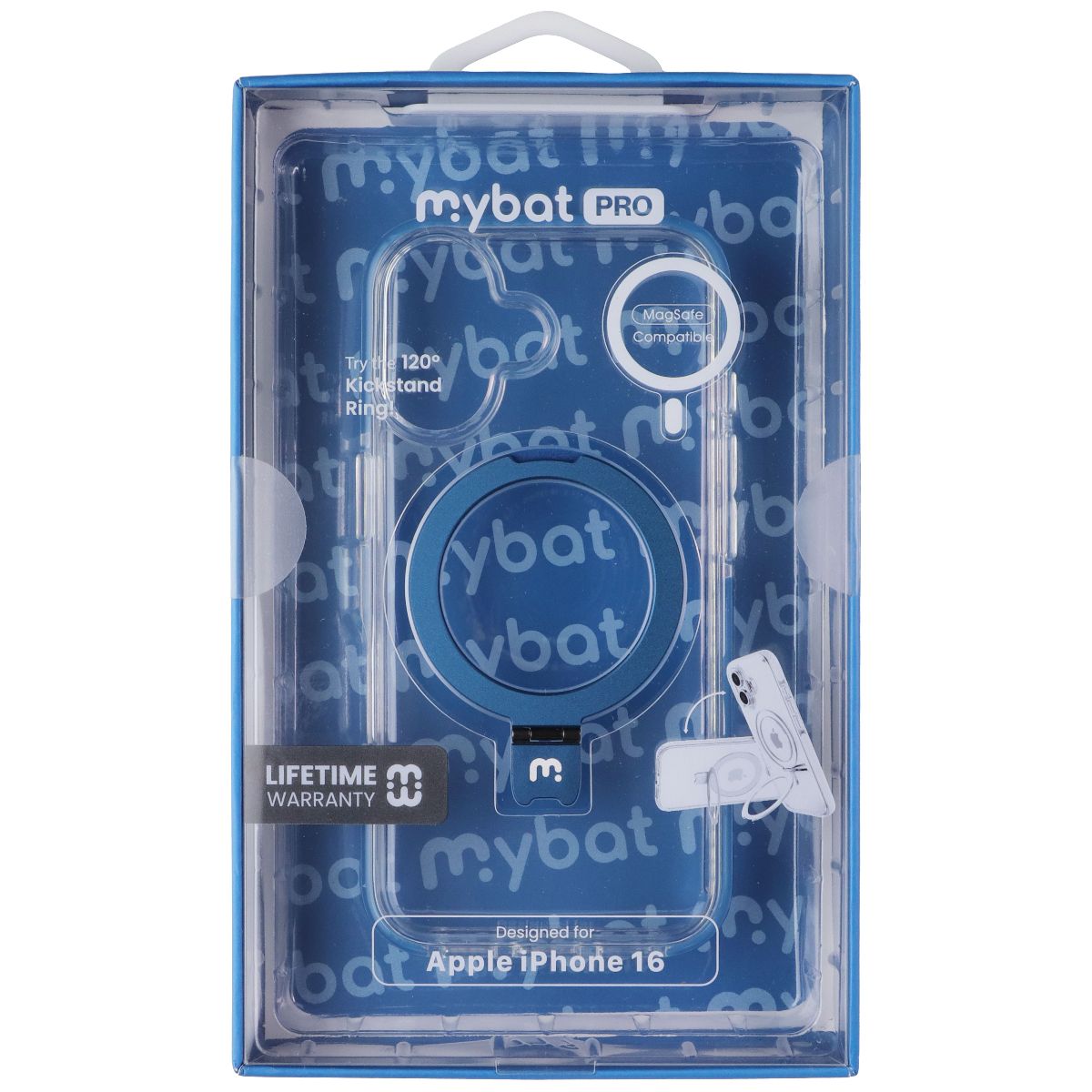 MyBat Pro Lure Series Case for MagSafe for Apple iPhone 16 - Clear/Blue Cell Phone - Cases, Covers & Skins MyBat Pro - Simple Cell Bulk Wholesale Pricing - USA Seller