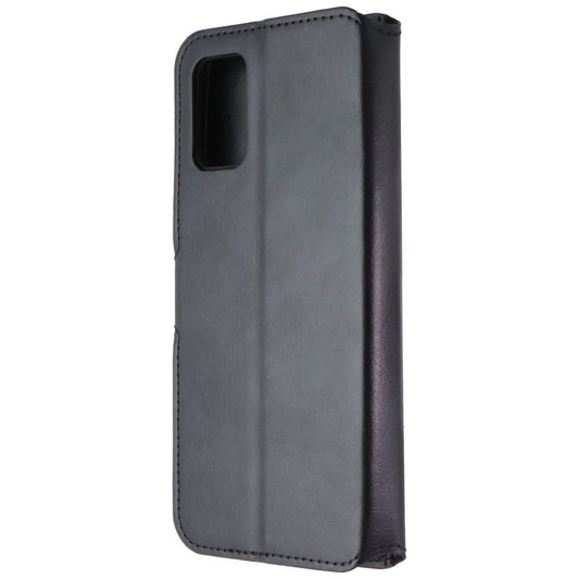 MyBat MyJacket Wallet Folio Case for Samsung Galaxy A02s - Black Leather