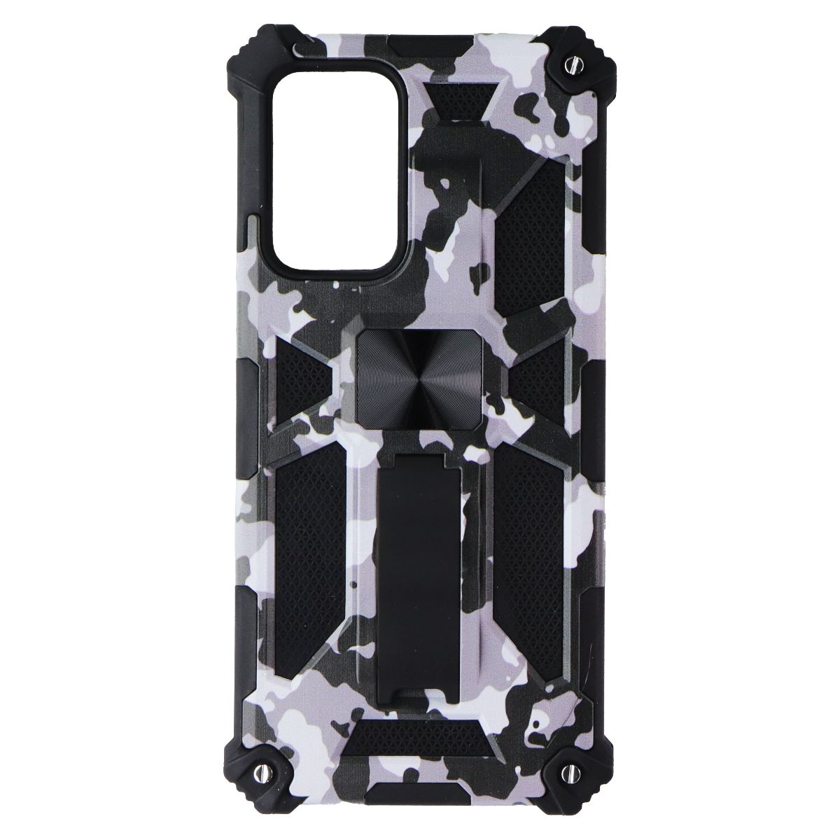MyBat Rugged Kickstand Case for Samsung Galaxy A52 5G - White Camo/Black