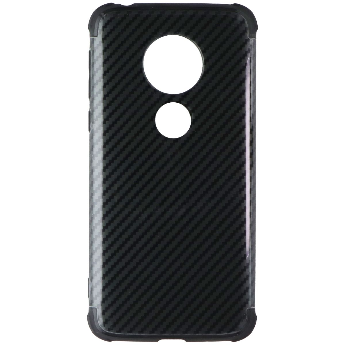 MyBat Premium Hard Case for Motorola Moto G7 Play - Carbon Fiber Texture / Black