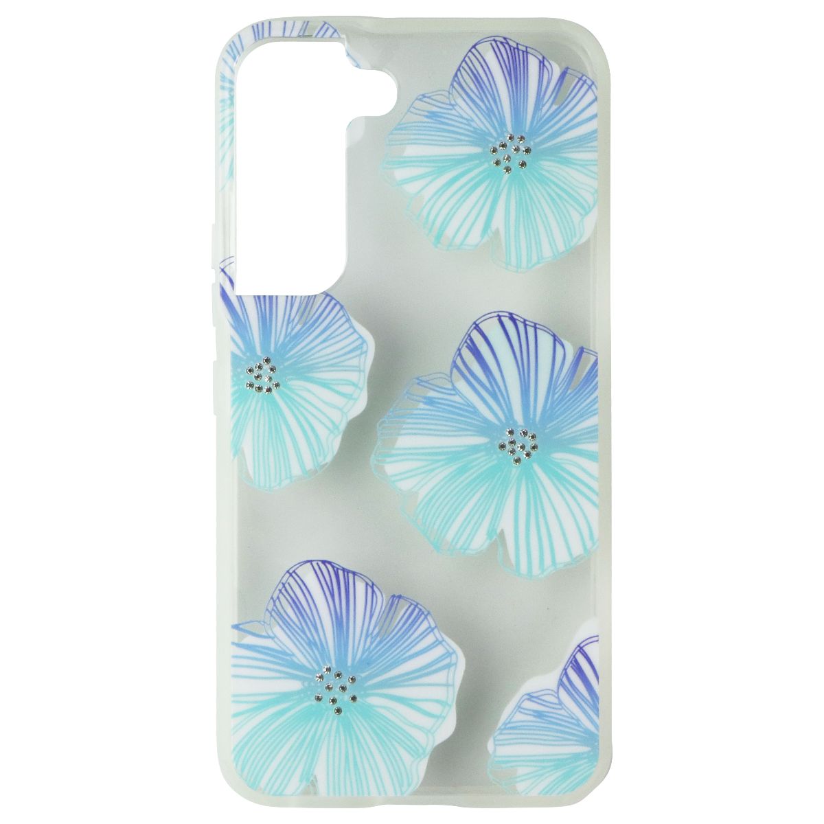 MyBat Pro Mood Diamonds Series Case for Samsung Galaxy S22 - Blue Seashell