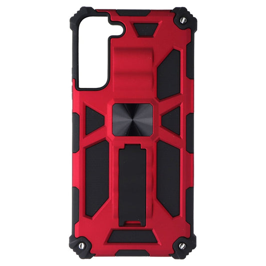MyBat Sturdy Hybrid Kickstand Case for Samsung Galaxy S22+ (Plus) - Red / Black