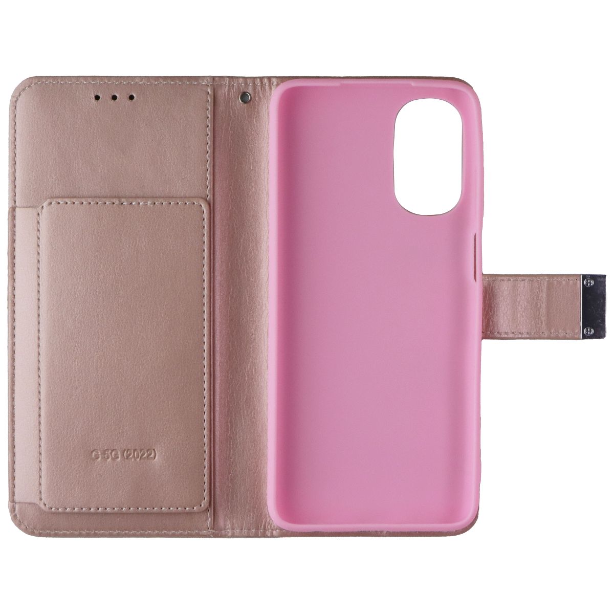 MyBat MyJacket Wallet Case for Motorola Moto G 5G (2022) - Rose Gold Pink Cell Phone - Cases, Covers & Skins MyBat - Simple Cell Bulk Wholesale Pricing - USA Seller