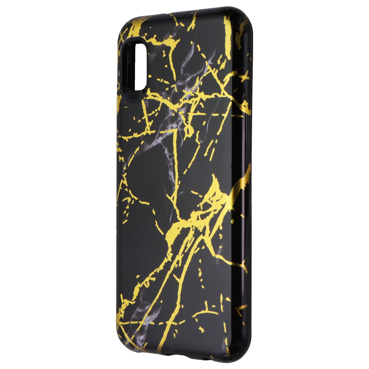 Mybat Fuse Hybrid Case for Samsung Galaxy A10E - Gold/Black Marble Cell Phone - Cases, Covers & Skins MyBat - Simple Cell Bulk Wholesale Pricing - USA Seller