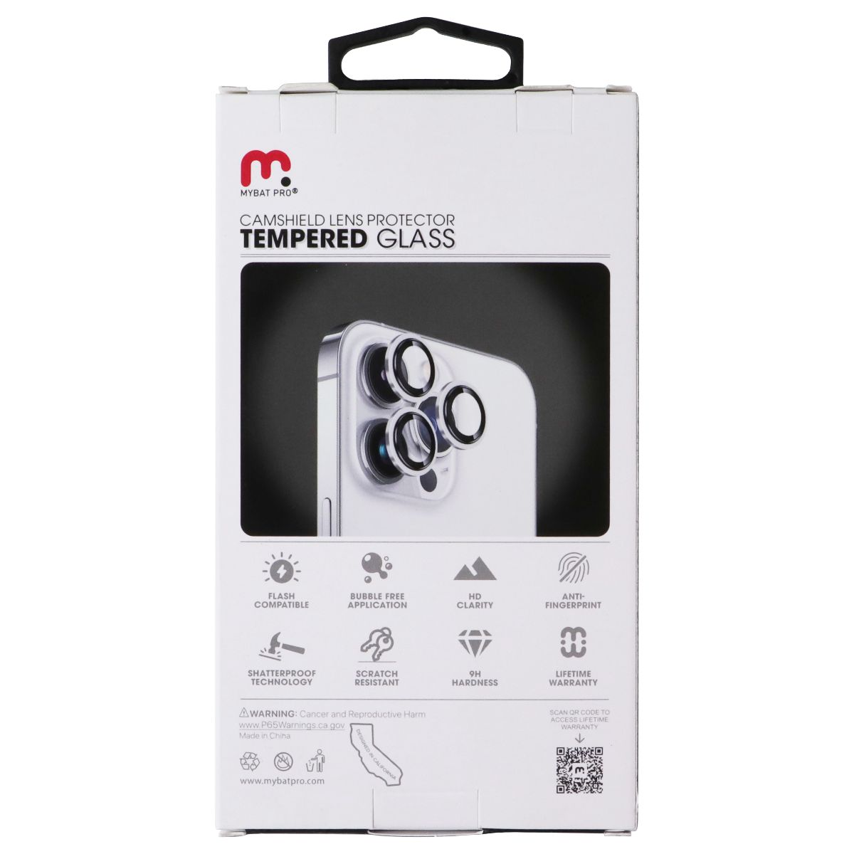 MyBat Pro Camshield Lens Protector Tempered Glass for iPhone 15 Pro Max/15 Pro Cell Phone - Screen Protectors MyBat Pro - Simple Cell Bulk Wholesale Pricing - USA Seller