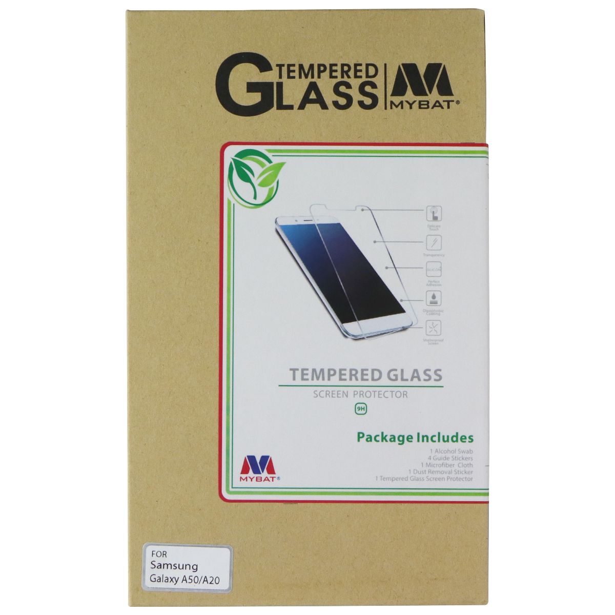 Mybat Tempered Glass Screen Protector for Samsung Galaxy A50/A20 Cell Phone - Screen Protectors MyBat - Simple Cell Bulk Wholesale Pricing - USA Seller