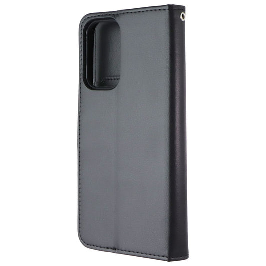 MyBat MyJacket Wallet Folio Case for Samsung Galaxy A23 (5G) - Black Leather