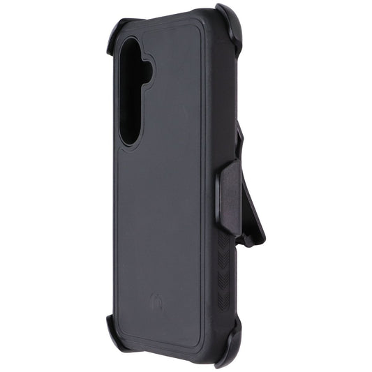MyBat Pro Maverick Series Case and Holster for Samsung Galaxy S24 - Black Cell Phone - Cases, Covers & Skins MyBat Pro - Simple Cell Bulk Wholesale Pricing - USA Seller
