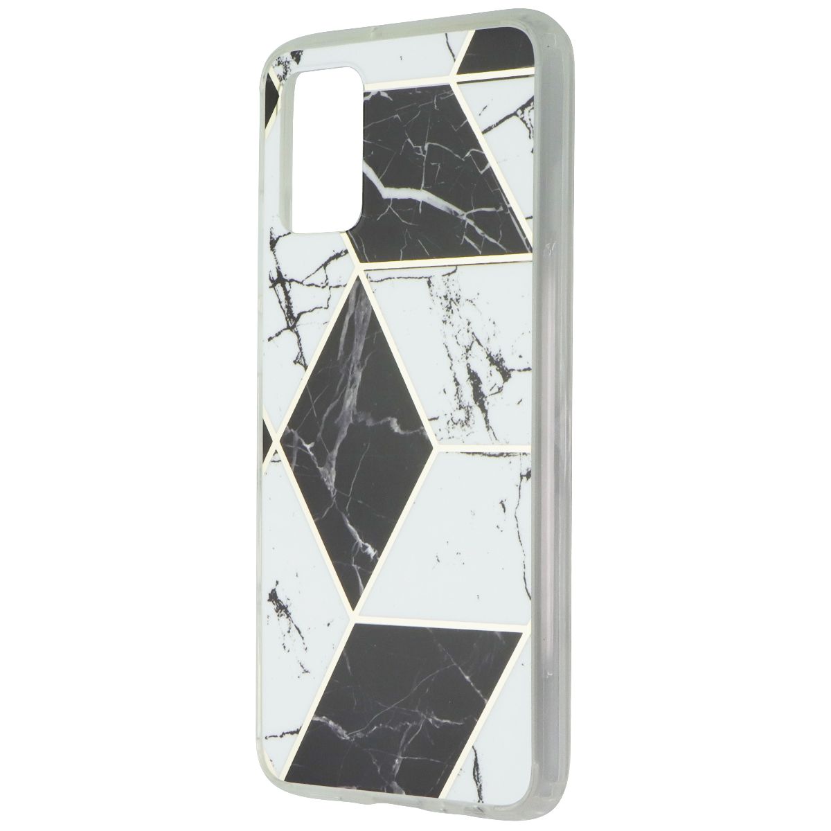 MyBat Fusion Series Case for Samsung Galaxy A02s - Electroplated Black Marbling Cell Phone - Cases, Covers & Skins MyBat - Simple Cell Bulk Wholesale Pricing - USA Seller