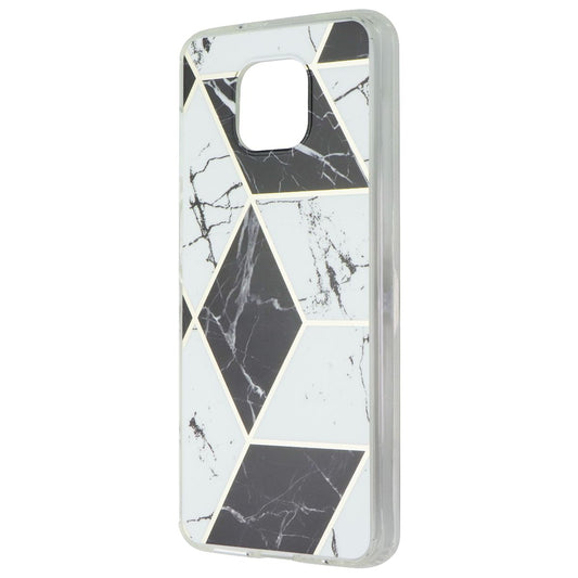 Mybat Fusion Series Case for Motorola Moto G Power (2021) - Black/White Marble