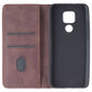 MyBat Pro Executive Series Case for Motorola Moto G Play (2021) - Brown Leather Cell Phone - Cases, Covers & Skins MyBat Pro - Simple Cell Bulk Wholesale Pricing - USA Seller