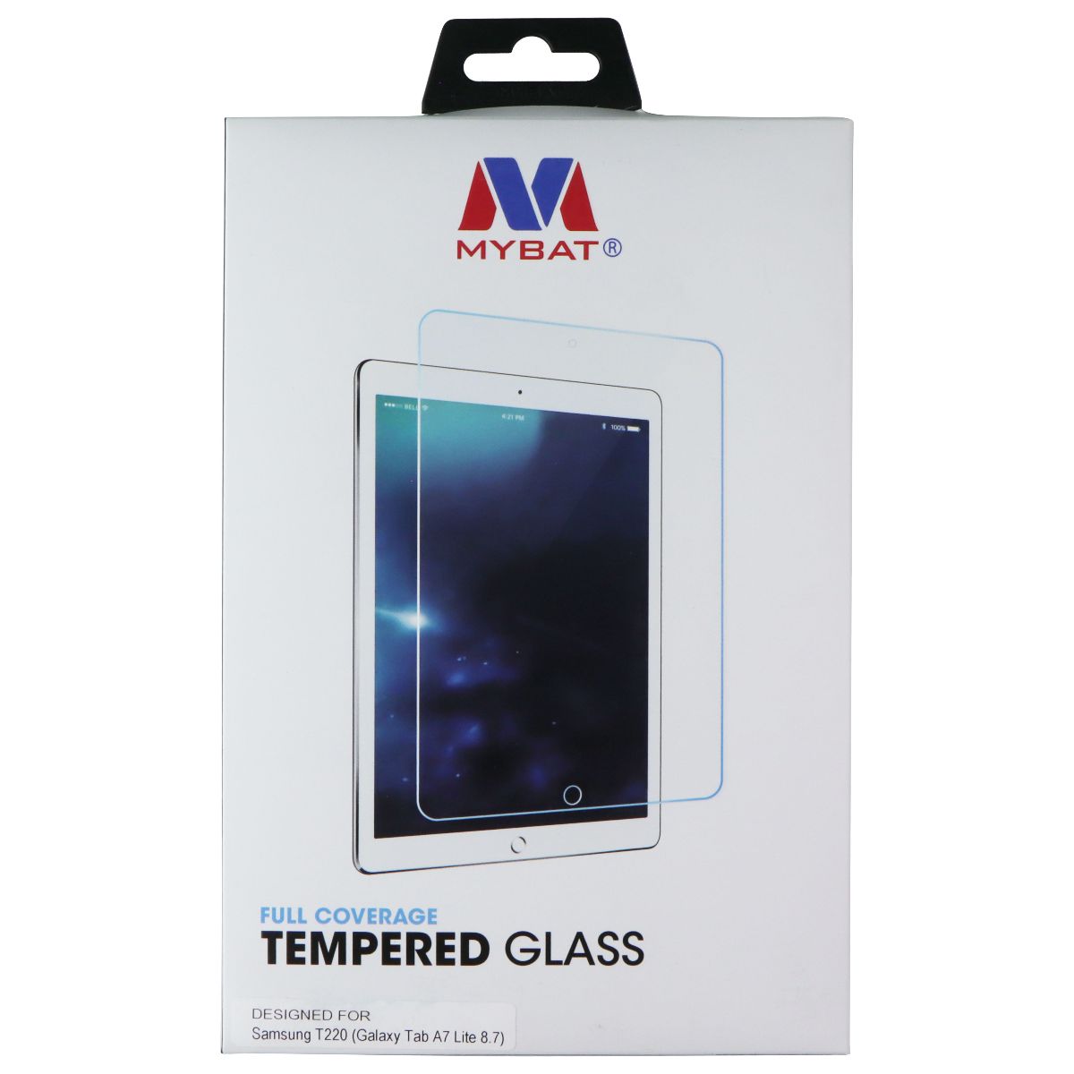 Mybat Full Coverage Tempered Glass for Samsung T220 (Galaxy Tab A7 Lite 8.7) iPad/Tablet Accessories - Screen Protectors MyBat - Simple Cell Bulk Wholesale Pricing - USA Seller