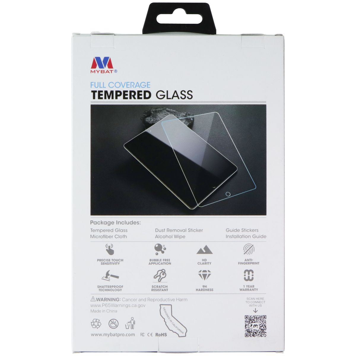 Mybat Full Coverage Tempered Glass for Samsung T220 (Galaxy Tab A7 Lite 8.7) iPad/Tablet Accessories - Screen Protectors MyBat - Simple Cell Bulk Wholesale Pricing - USA Seller