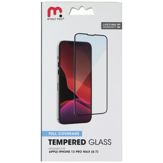 MyBat Pro Tempered Glass Screen Protector for Apple iPhone 13 Pro Max - Black Cell Phone - Screen Protectors MyBat Pro - Simple Cell Bulk Wholesale Pricing - USA Seller