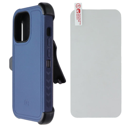 Mybat Pro Maverick Series Case + Holster for MagSafe for iPhone 13 Pro - Blue Cell Phone - Cases, Covers & Skins MyBat Pro - Simple Cell Bulk Wholesale Pricing - USA Seller