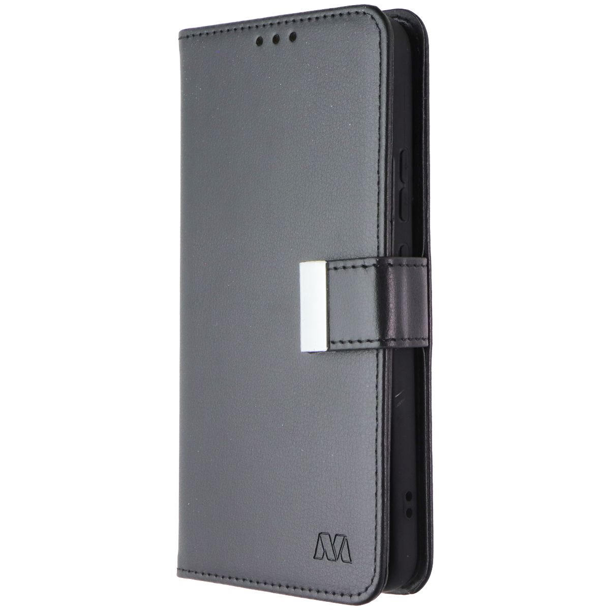 MyBat MyJacket Wallet Case for Samsung Galaxy (S22+) - Black Leather Cell Phone - Cases, Covers & Skins MyBat - Simple Cell Bulk Wholesale Pricing - USA Seller