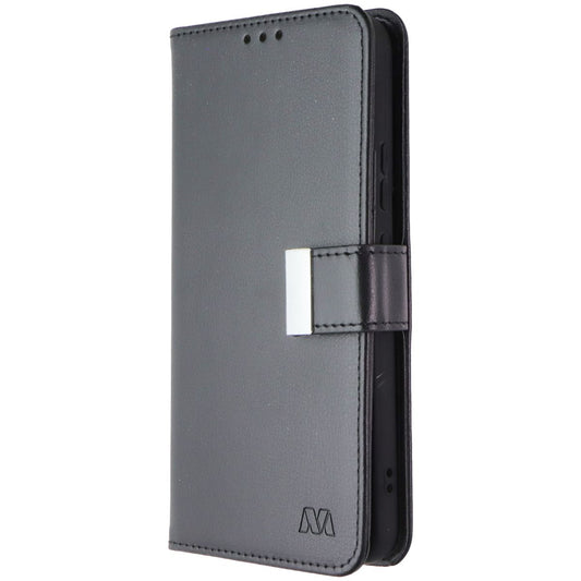 MyBat MyJacket Wallet Case for Samsung Galaxy (S22+) - Black Leather Cell Phone - Cases, Covers & Skins MyBat - Simple Cell Bulk Wholesale Pricing - USA Seller