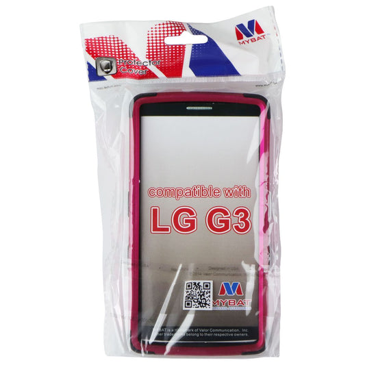 Mybat Protective Cover with Non Slip Grip for LG G3 - Pink/Black