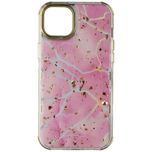 MyBat Pro Tuff Series Case for Apple iPhone 14 Plus- Pink Marbling / Gold
