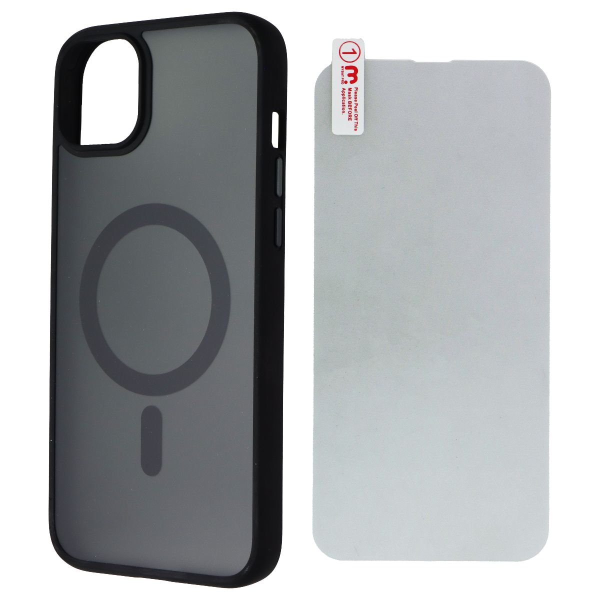 Mybat Pro Frosted Skin Feeling Case for MagSafe for Apple iPhone 14 Plus - Black Cell Phone - Cases, Covers & Skins MyBat Pro - Simple Cell Bulk Wholesale Pricing - USA Seller