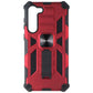 MyBat Rugged Kickstand Case for Samsung Galaxy S23 Plus - Red / Black