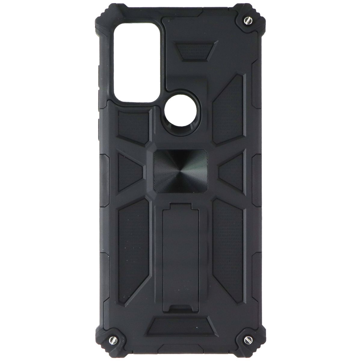 MyBat Sturdy Hybrid Case with Kickstand for Motorola Moto G Play (2023) - Black