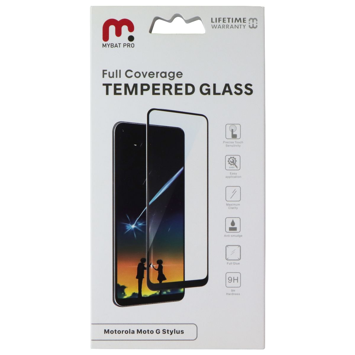 MyBat Pro Full Coverage Tempered Glass for Motorola Moto G Stylus (2020) Cell Phone - Screen Protectors MyBat Pro - Simple Cell Bulk Wholesale Pricing - USA Seller