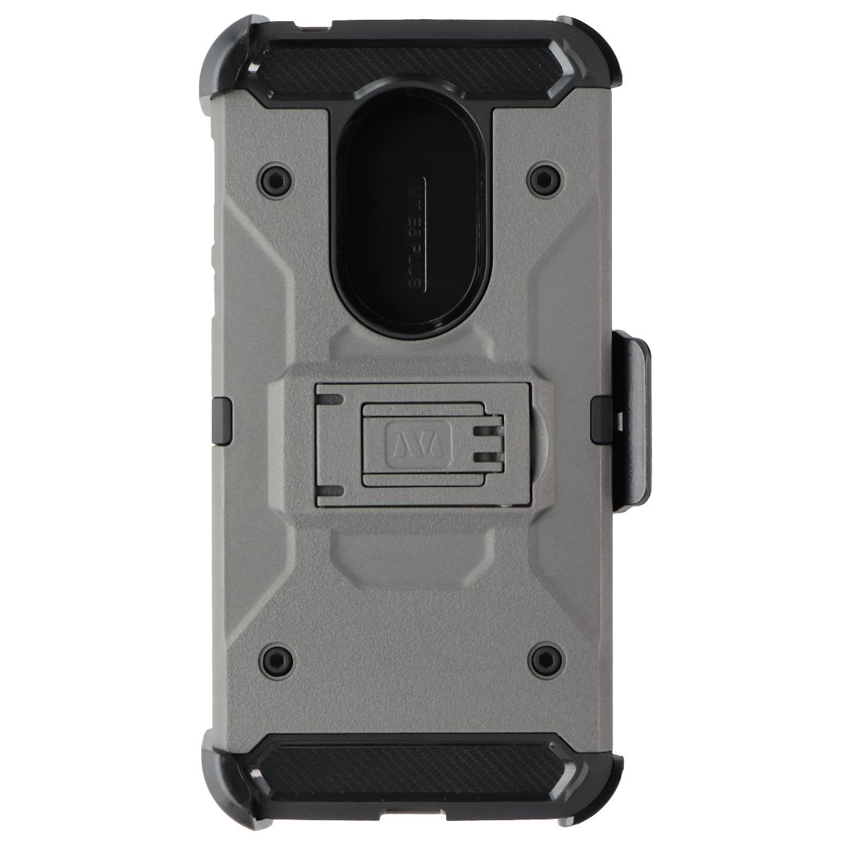 MyBat 3-in-1 Kinetic Hybrid Case for Motorola Moto G7 Power - Gray/Black Cell Phone - Cases, Covers & Skins MyBat - Simple Cell Bulk Wholesale Pricing - USA Seller