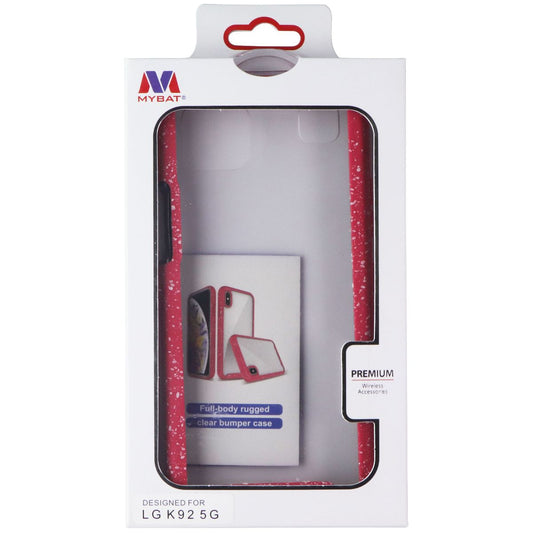 MyBat Premium Full-Body Rugged Case for LG K92 5G - Clear/Pink