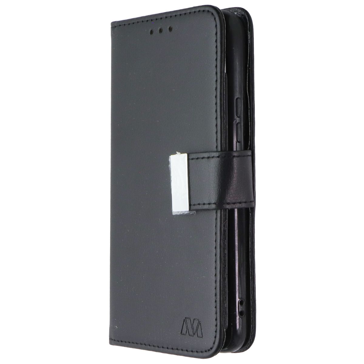 Mybat MyJacket Wallet Case for Samsung Galaxy S22 - Black Leather Cell Phone - Cases, Covers & Skins MyBat - Simple Cell Bulk Wholesale Pricing - USA Seller