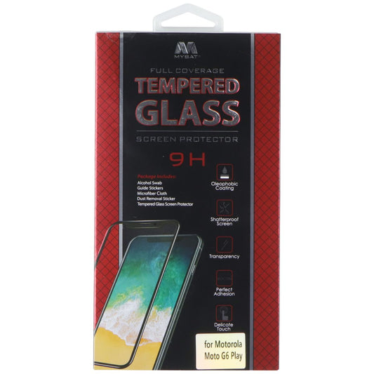MyBat Full Coverage 9H Tempered Glass Screen Protector for Motorola Moto G6 Play Cell Phone - Screen Protectors MyBat - Simple Cell Bulk Wholesale Pricing - USA Seller