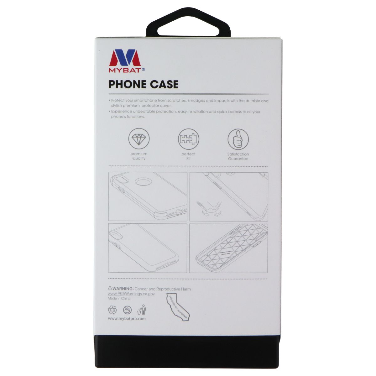 MYBAT Leather Case for Motorola Razr (2023) - Black Cell Phone - Cases, Covers & Skins MyBat - Simple Cell Bulk Wholesale Pricing - USA Seller