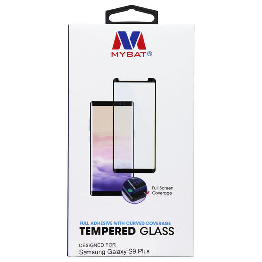 Mybat Full Adhesive Tempered Glass for Samsung Galaxy S9 Plus - Curved Cell Phone - Screen Protectors MyBat - Simple Cell Bulk Wholesale Pricing - USA Seller