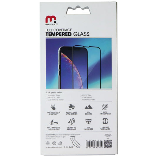 Mybat Pro Full Coverage Tempered Glass for Apple iPhone 13 Mini - Black Edges Cell Phone - Screen Protectors MyBat Pro - Simple Cell Bulk Wholesale Pricing - USA Seller