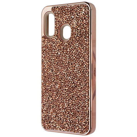 MyBat Encrusted Rhinestones Hybrid Case for Samsung Galaxy A20 - Gold Glitter Cell Phone - Cases, Covers & Skins MyBat - Simple Cell Bulk Wholesale Pricing - USA Seller