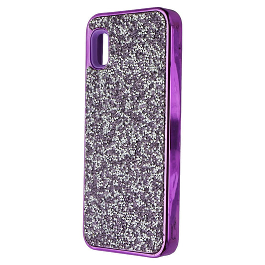 MyBat Encrusted Rhinestones Hybrid Case for Samsung Galaxy A10e - Purple Glitter Cell Phone - Cases, Covers & Skins MyBat - Simple Cell Bulk Wholesale Pricing - USA Seller