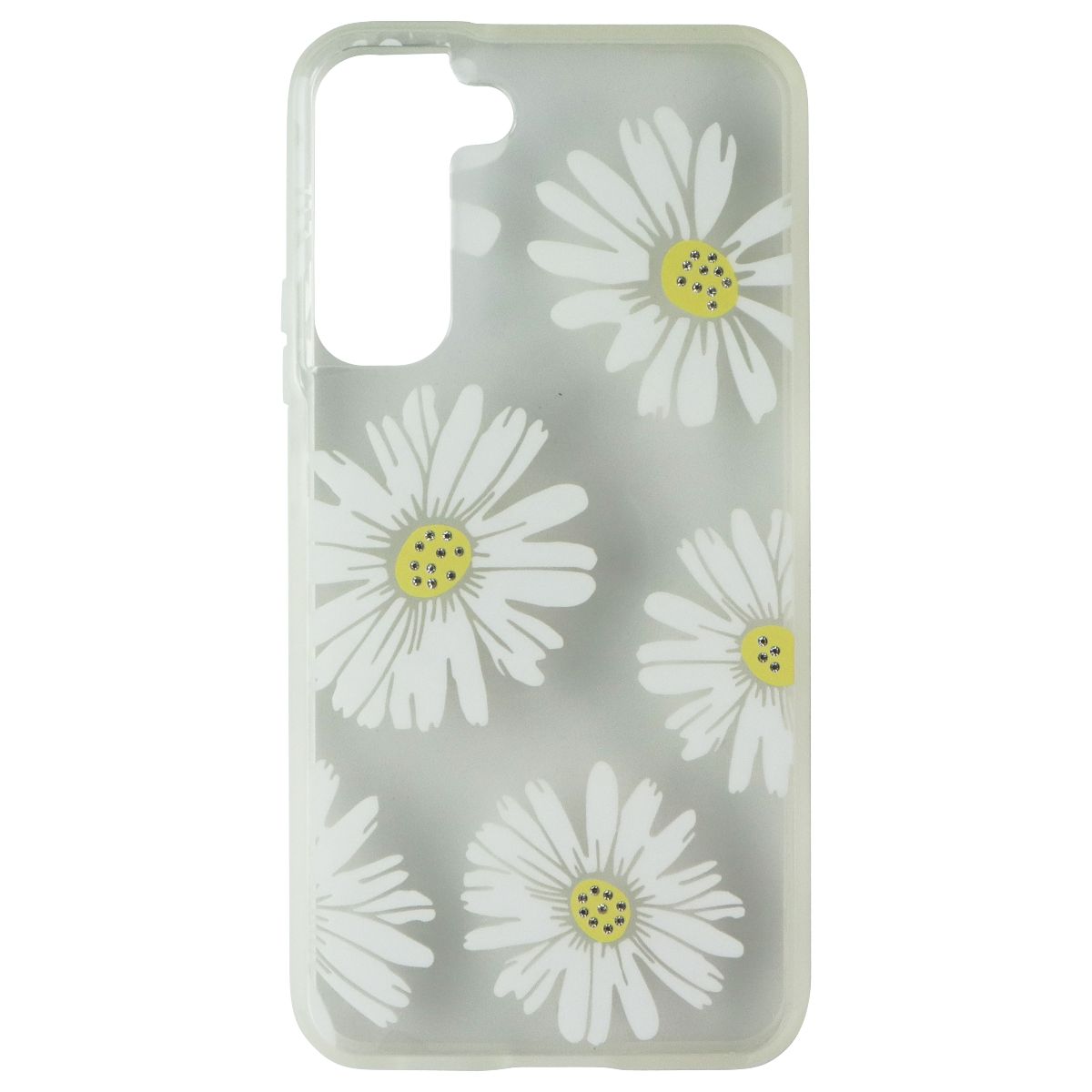 MyBat Pro Mood Series Case for Samsung Galaxy (S22+) - Happy (Clear/Daisy) Cell Phone - Cases, Covers & Skins MyBat Pro - Simple Cell Bulk Wholesale Pricing - USA Seller